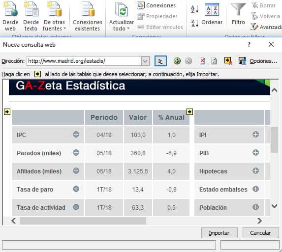 Como Importar Datos De Una Web A Excel Y Actualizarlos