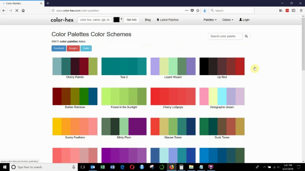 Copy Colors From Picture And Make A Custom Color Palette In Excel Youtube