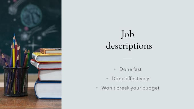 Create Your Perfect Job Description By Maxthetall Fiverr