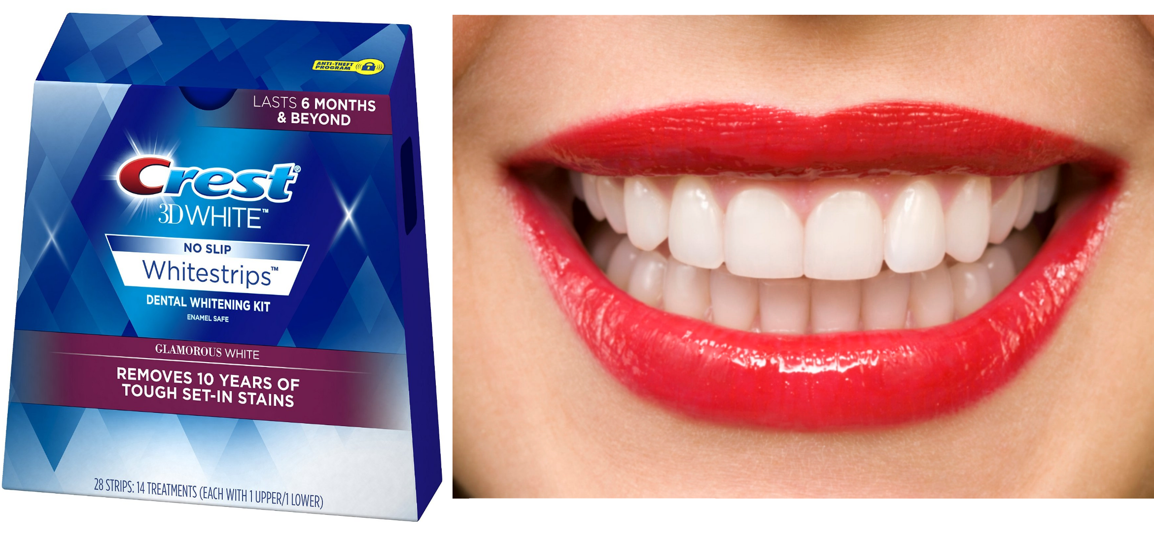 Crest 3D White Luxe Whitestrip Teeth Whitening Kit Glamorous White 14