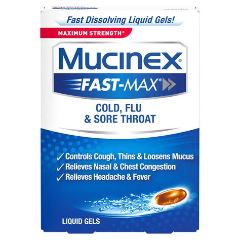 Dailymed Mucinex Fast Max Cold Flu And Sore Throat Acetaminophen