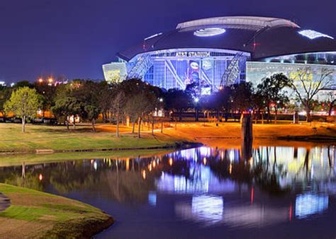 Dallas Cowboys Stadium At Night Att Arlington Texas Panoramic Photo