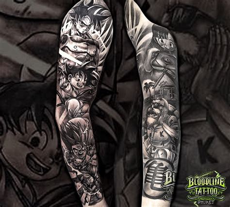 Dbforeveraye Dragon Ball Z Arm Sleeve Tattoo Anime Sleeve By Jac