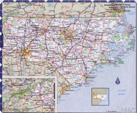 Detailed Map Of Nc