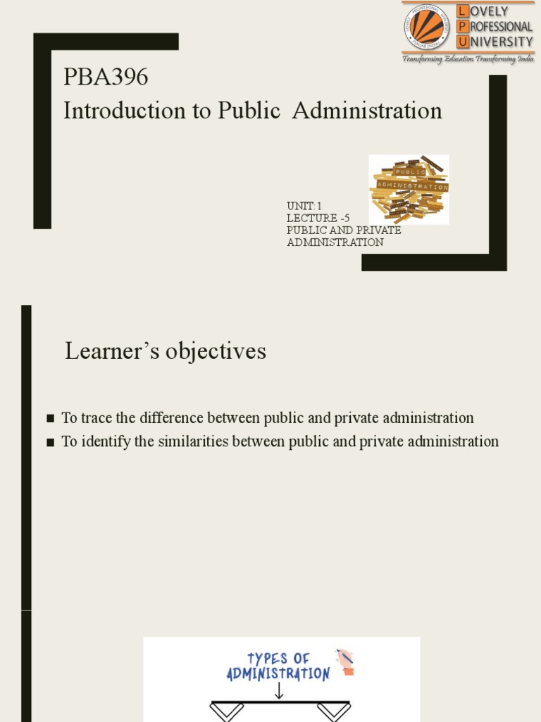 Differences And Similarities Between Public And Private Administration