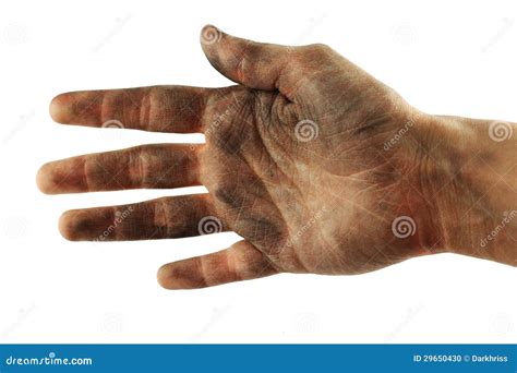 Dirty Hand Stock Photo Image 29650430