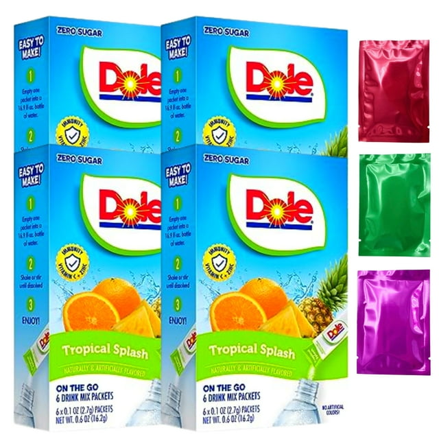 Dole Pineapple Orange On The Go Drink Mix Zero Sugar Low Calories