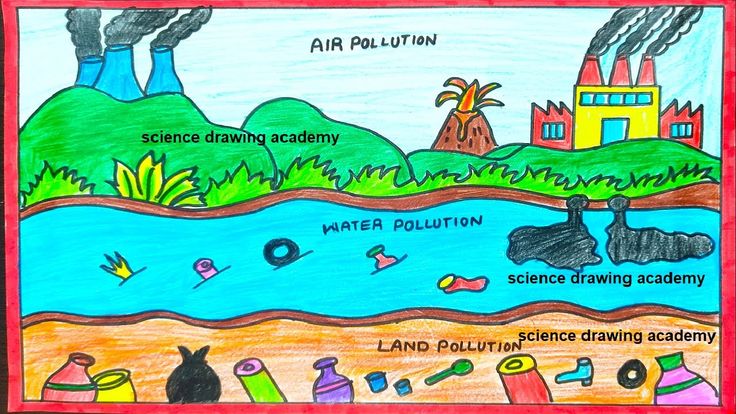 Drawing Of Air Pollution For Kids Artistica Youtube