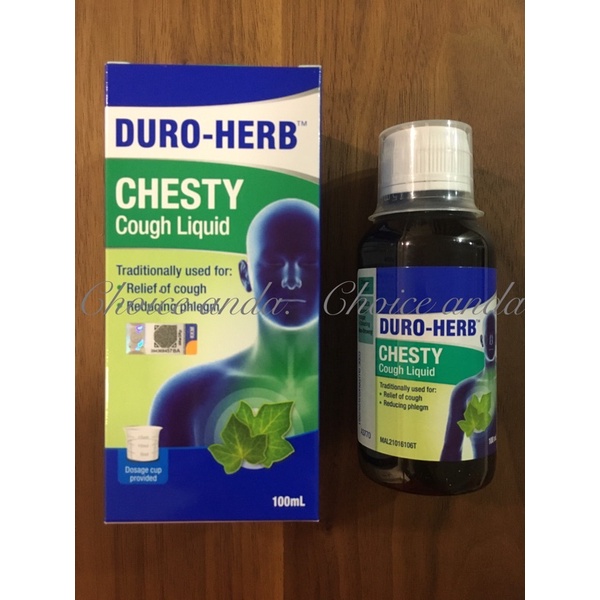 Duro Herb Chesty Cough Liquid 100Ml Expiry Date 09 2024 Shopee Malaysia