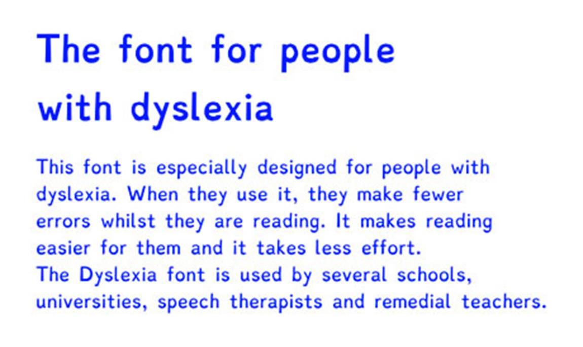 Dyslexia Font And Styles