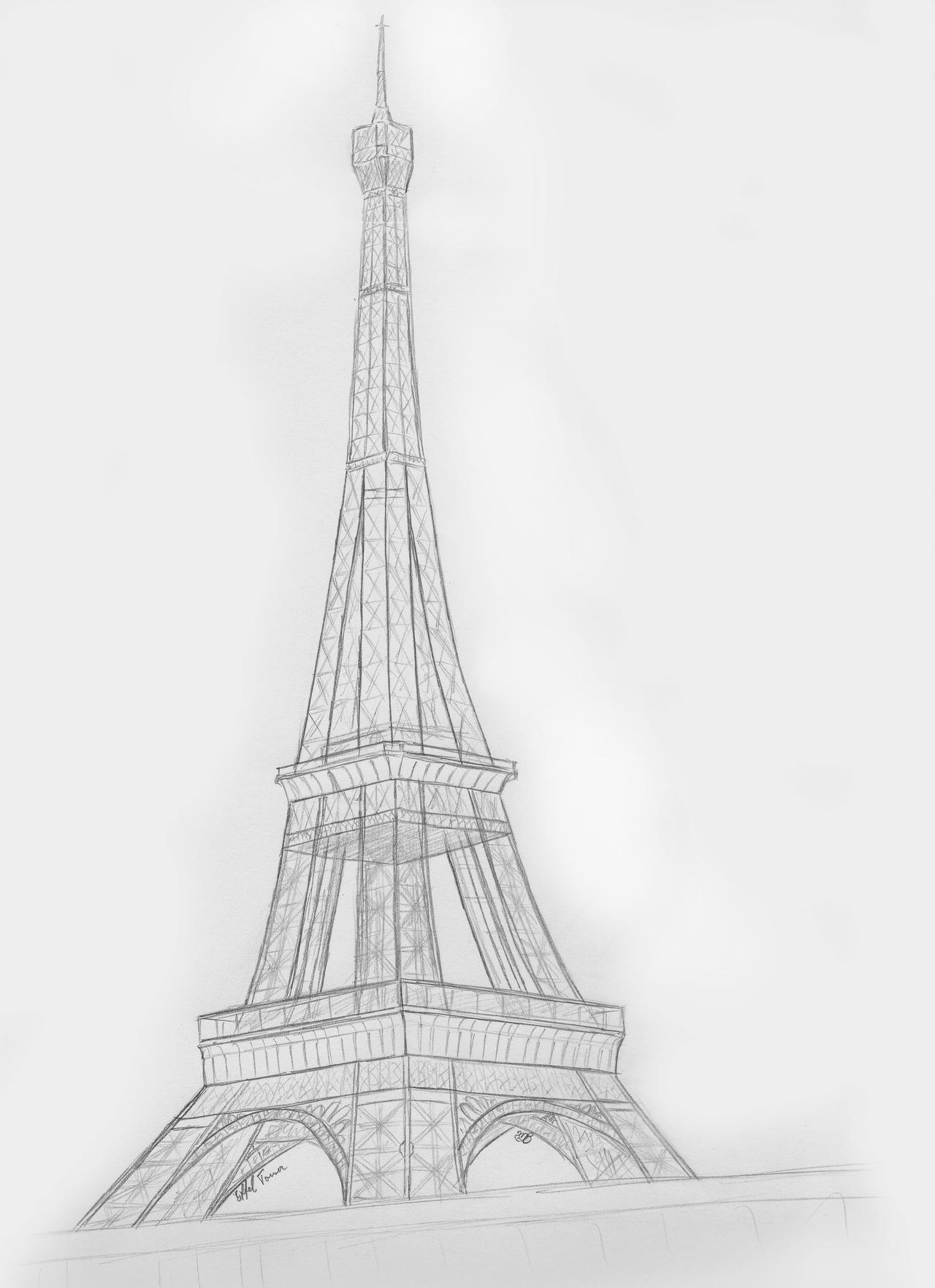 Eiffel Tower Sketch 3D