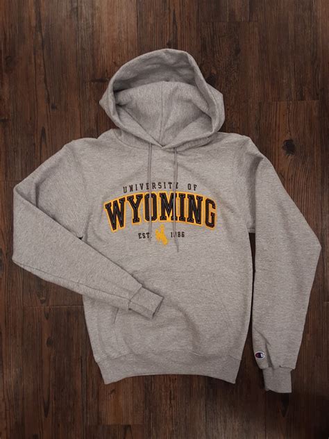 Embroidered University Of Wyoming Hoodie University Of Wyoming Store