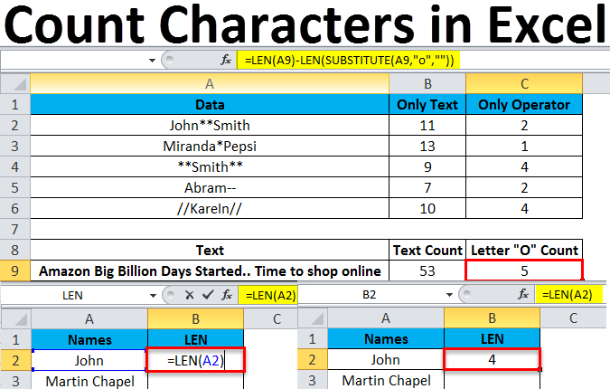 Excel Count Certain Characters In A Column Catalog Library