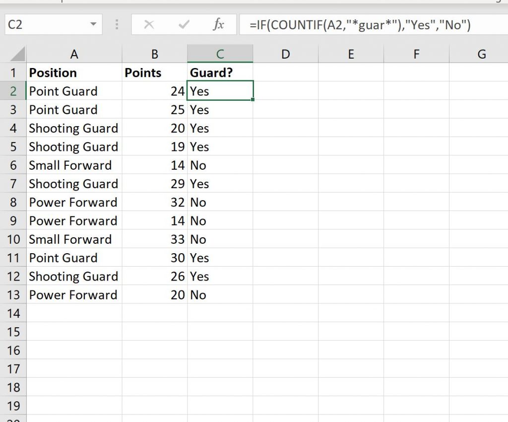 Excel If Contains Partial Text Formula And Examples