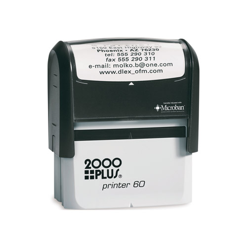 Excelmark 3 Text Lines Self Inking Stamp