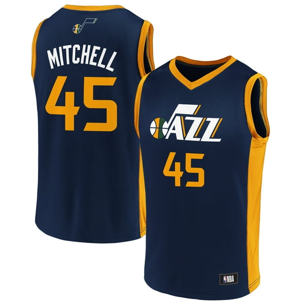 Fanatics Youth Fanatics Branded Donovan Mitchell Navy Gold Utah Jazz