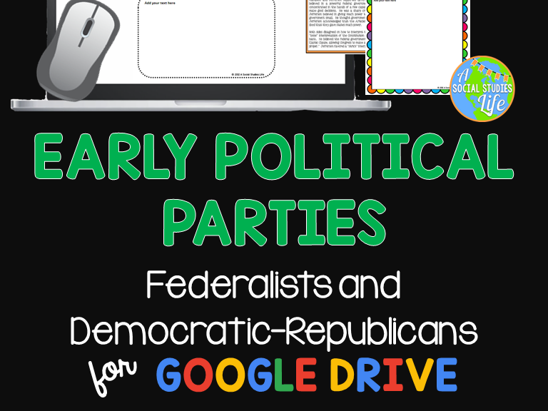 Federalists Democratic Republicans Teaching Resources Tpt