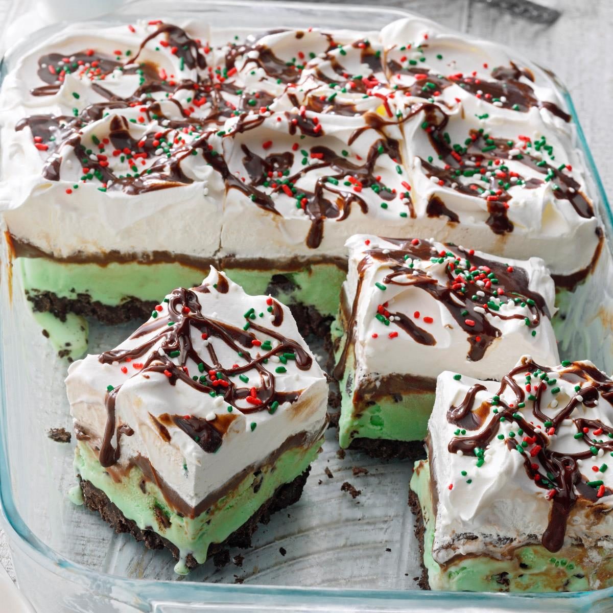 Festive Mint Cream Dessert Recipe Taste Of Home