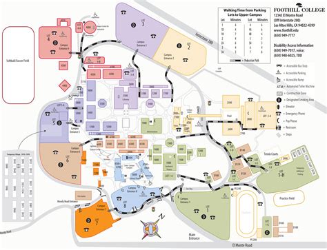 Foothill Campus Map