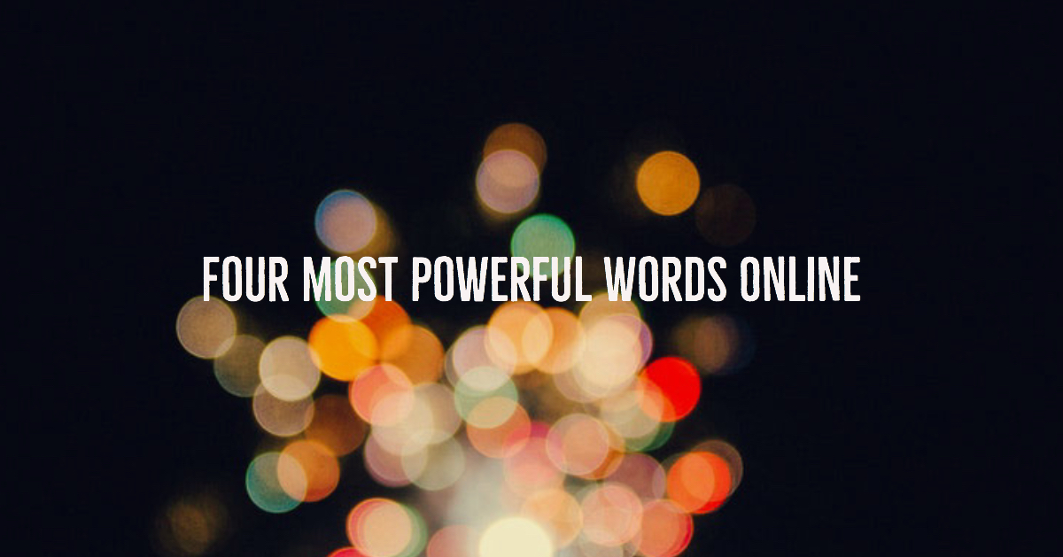 Four Most Powerful Words Online Adam Mclane