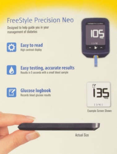 Freestyle Precision Neo Blood Glucose Meter Kit 1 Ct Kroger