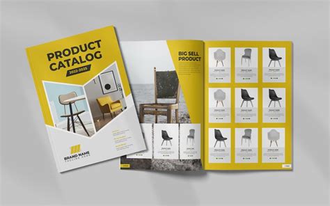 Furniture Products Catalog Or Catalogue Template Design