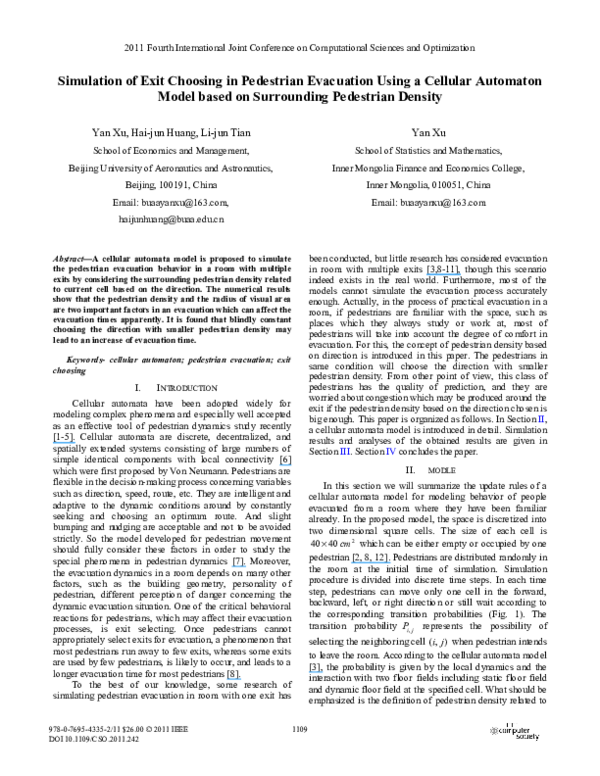 Game Theory Model Of Exit Selection In Pedestrian Evacuation