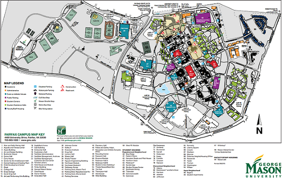 George Mason University Fairfax Campus Map Draw A Topographic Map