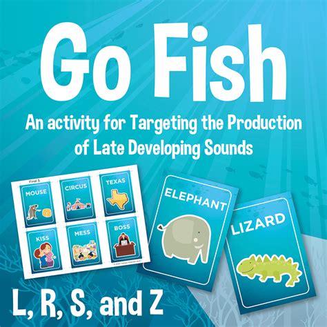 Go Fish Target L R S And Z Across All Word Positions Tmv