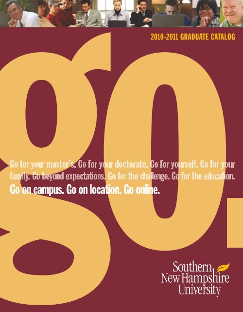 Graduate Catalog 2010 2011 Snhu Academic Archive Southern