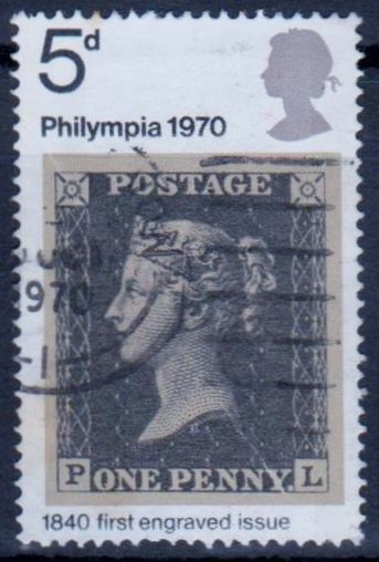 Great Britain Stamp Honoring The Philympia Stamp Exposition Of 1970 And