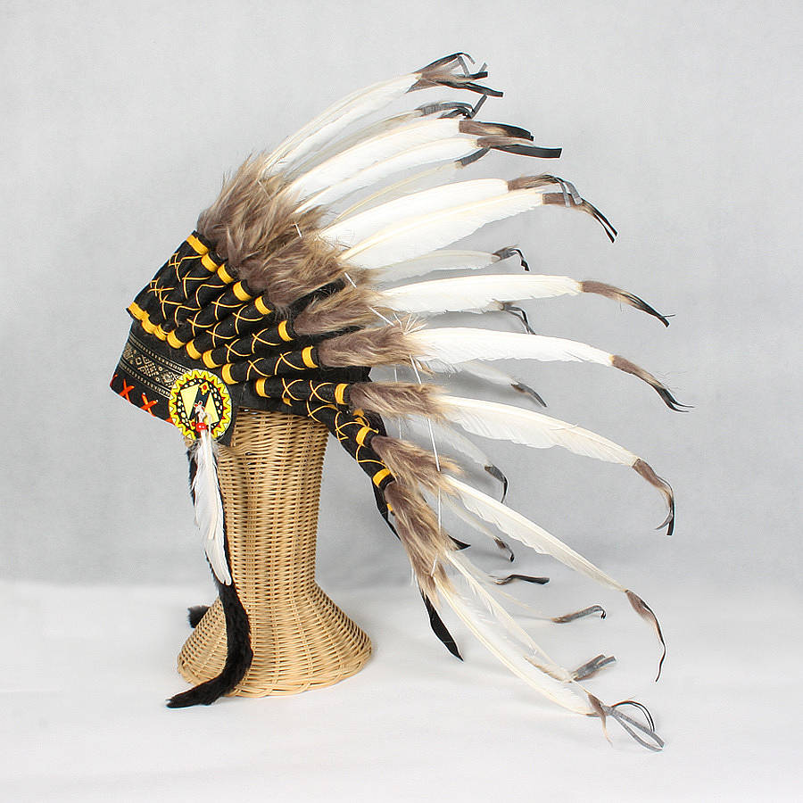 Great Plains Indian Chief Feather Headdress By The Gorgeous Company