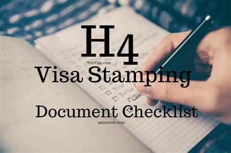 H4 Visa Stamping Documents Checklist For Interview Dropbox Usa