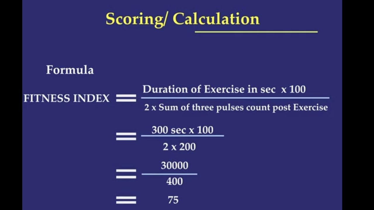 Harvard Step Test Know Your Fitness Youtube