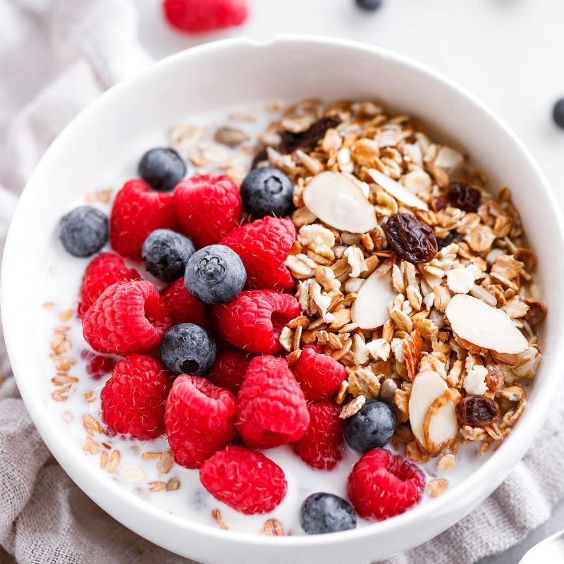 Healthy Muesli Breakfast Bowl Recipe Muesli Recipe Eatwell101