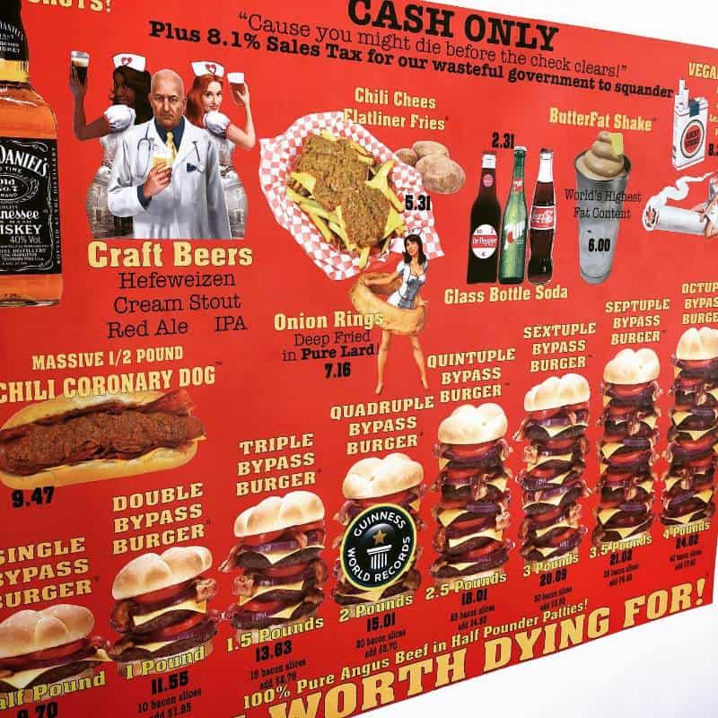 Heart Attack Grill Menu Mltshp