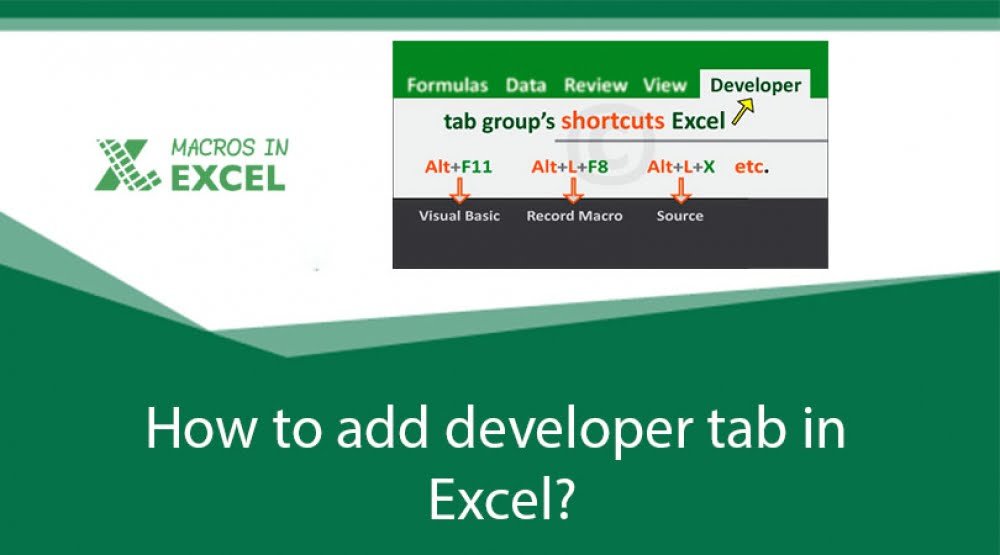 How To Add Developer Tab In Excel Macrosinexcel Com