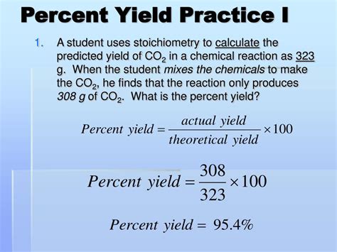 How To Calculate Percent Yield In Chemistry How To Calculate Percent