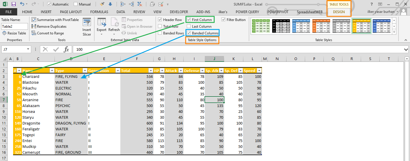 How To Change Excel Table Styles And Remove Table Formatting