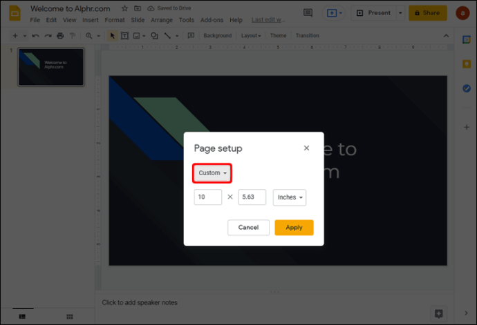 How To Change Slide Size In Google Slides