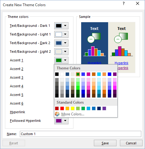 How To Change The Default Colors That Excel Uses For Chart Series