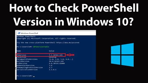 How To Check Powershell Version In Windows 10 Youtube