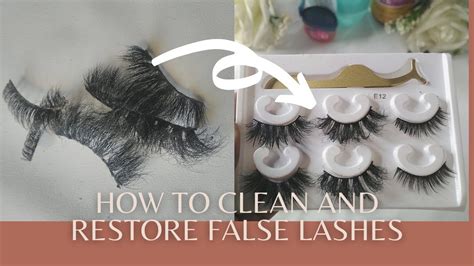 How To Clean And Restore Revamp False Eyelash Extensions For Reuse