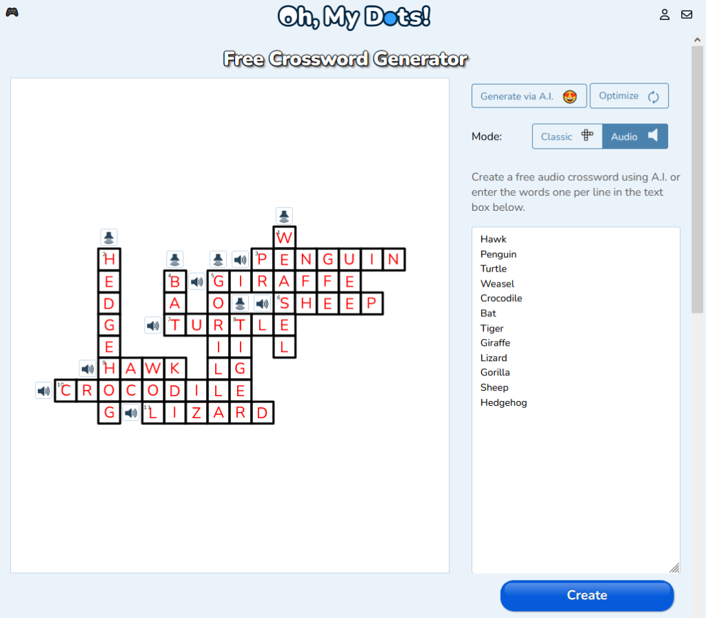 How To Create A Free Crossword Puzzle With The Help Of Ai Oh My Dots