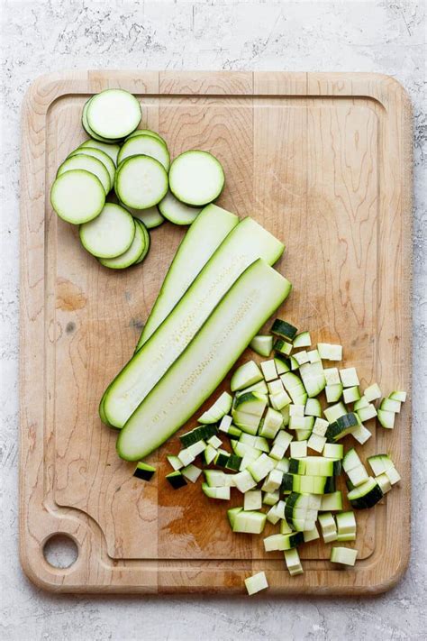 How To Cut Zucchini Step By Step Tutorial Feel Good Foodie