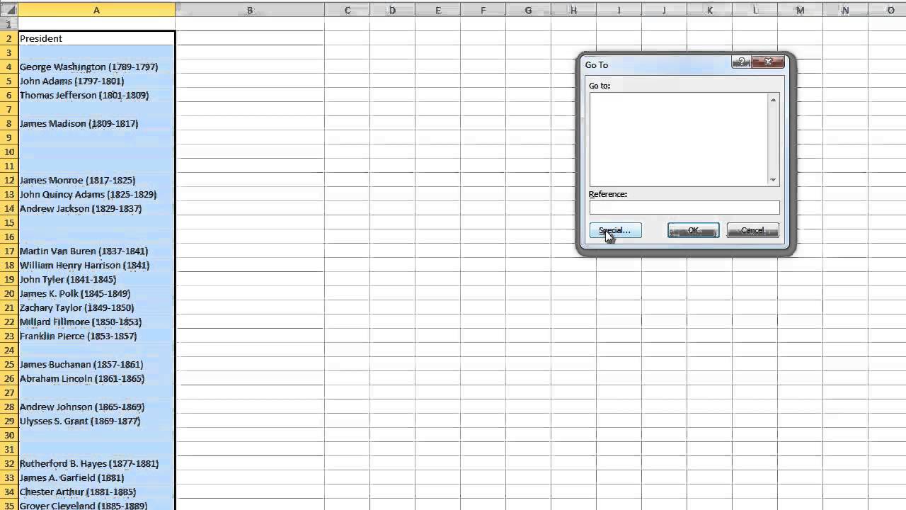 How To Delete The Blank Lines Within Cells In Microsoft Excel Youtube