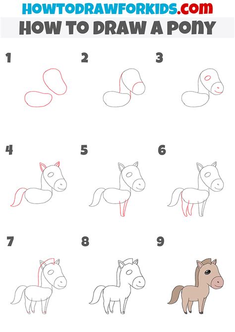 How To Draw A Pony Step By Step