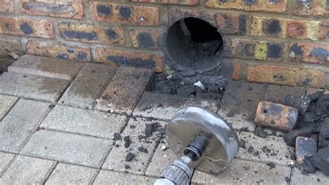 How To Drill A Large Hole In A Brick Wall Diamond Coated Hole Saw