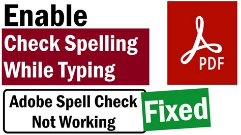 How To Enable Spell Check In Adobe Reader Turn Spell Check On In