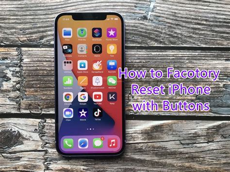 How To Factory Reset An Iphone With Buttons Softwaredive Com